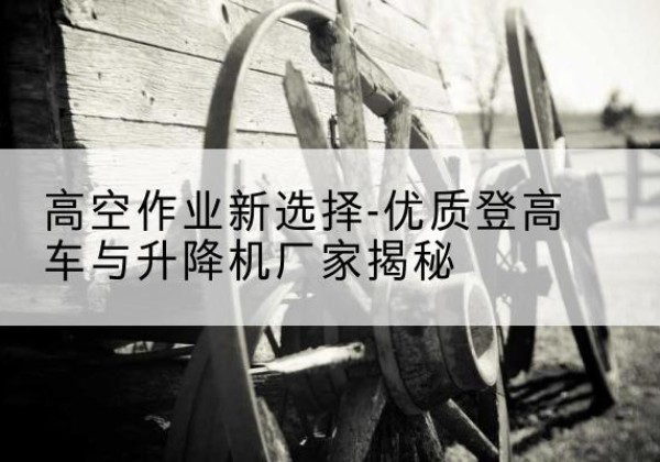 乃东登高车厂家-高空作业新选择-优质登高车与升降机厂家揭秘